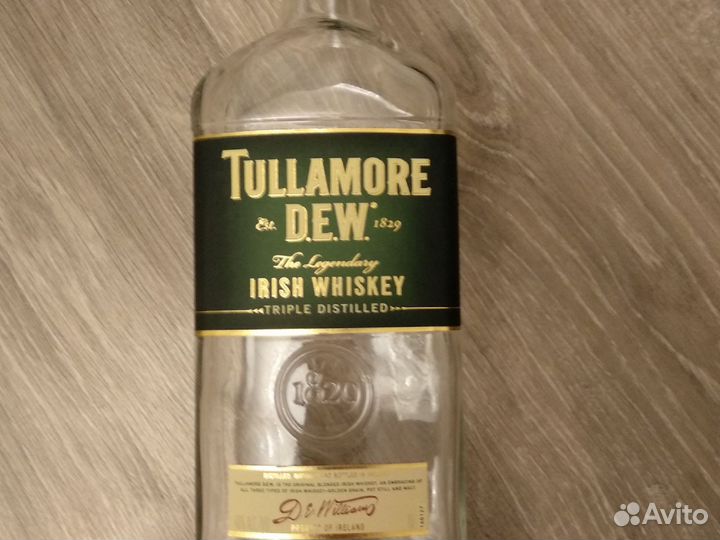 Пустая бутылка Tullamore