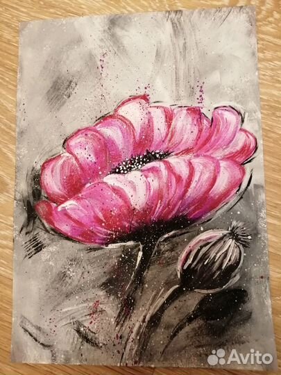 Картины гуашью