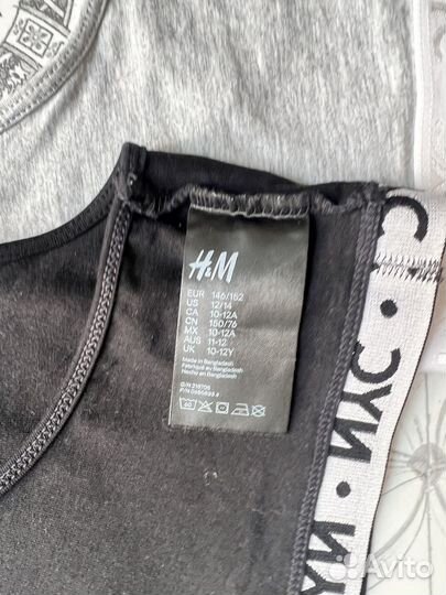 Майка и трусы, комплект h&m и GeeJay для девочки