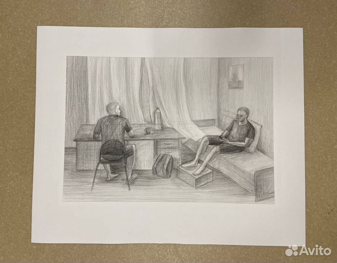 Учебные рисунки. Графика и живопись