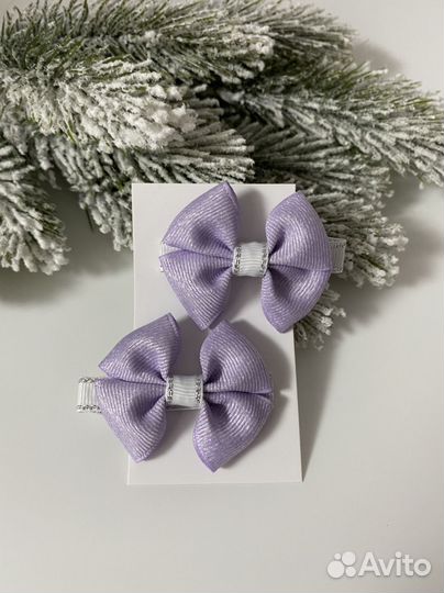 Бантики для волос на зажимах