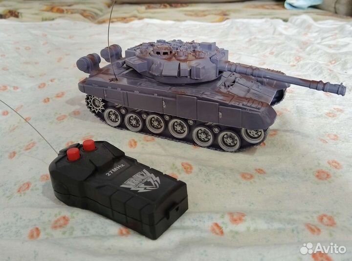 Танк на пульте управления для малышей+пистолет