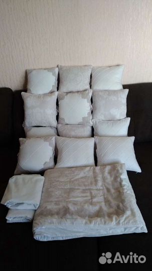 Бортики-подушки в кроватку из Сатина Премиум