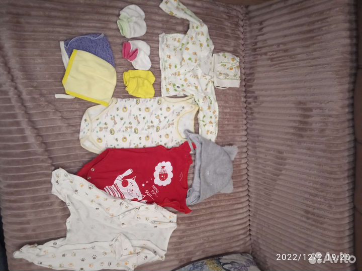 Вещи пакетом на девочку 56-80