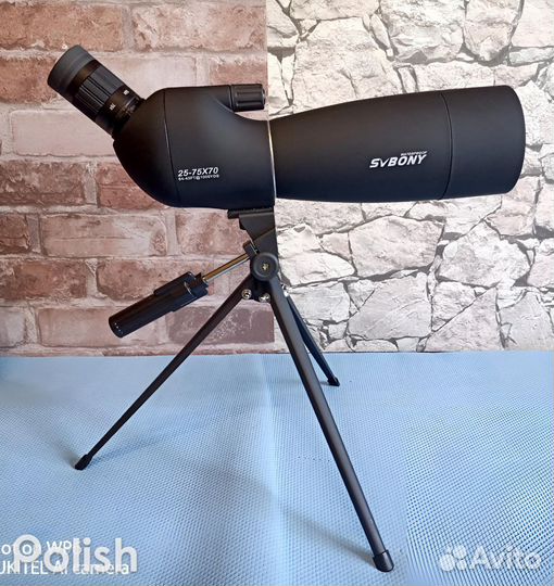 Оптическая труба svbony 25-75x70 (SV28) чёрная