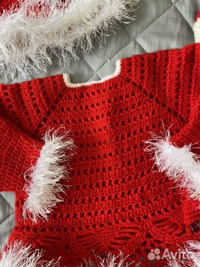 Новогоднее платье на девочку 74 80