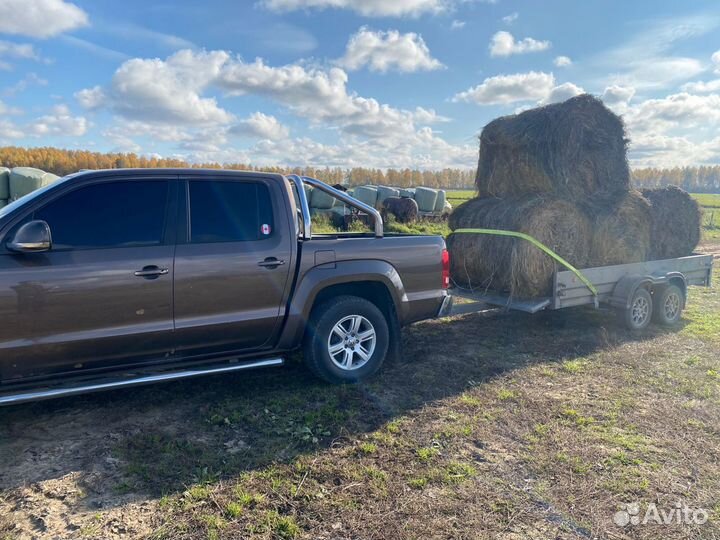 Сено в рулонах(krone KR130 пресс-подборщик)