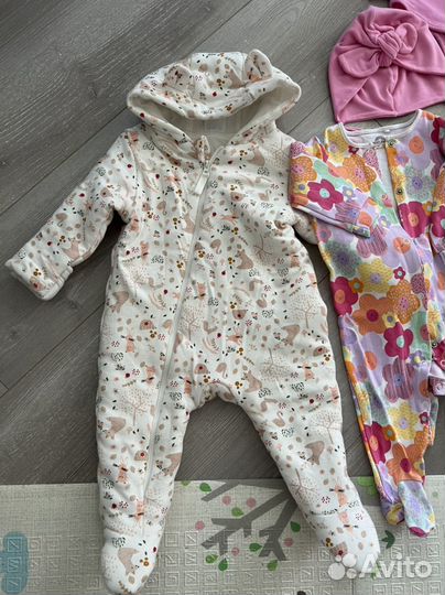 Вещи пакетом на девочку 68-74 next