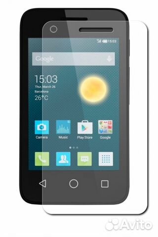 Защитное стекло к Alcatel Pixi 3 OT4009 (0.3мм, 9H