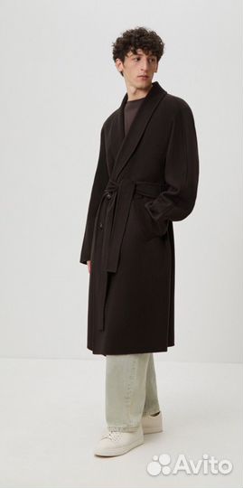 12 storeez пальто мужское из кашемира и шерсти