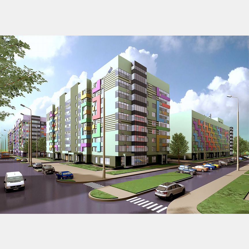 2-к. квартира, 67,4 м², 5/9 эт.