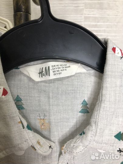 Рубашка 140, брюки 134, H&M, на мальчика, б/у