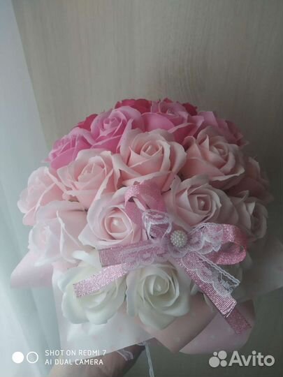 Букет из мыльных цветов