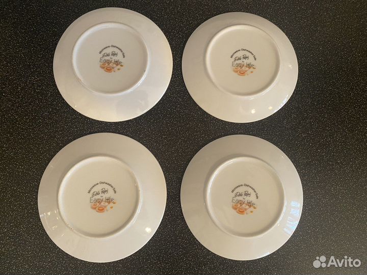 Набор тарелочек фарфор 4 шт