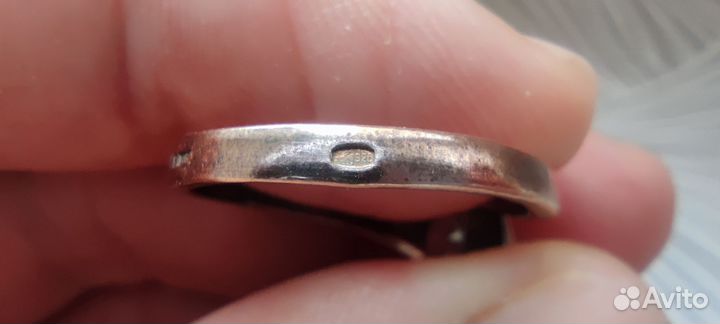 Серебряное кольцо с позолотой