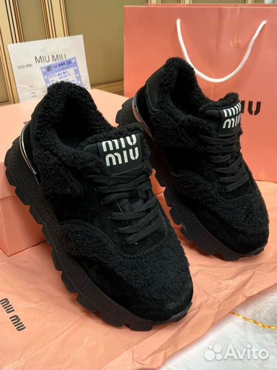 Кроссовки зимние Miu Miu