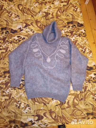 Свитер мохеровый оверсайз 50-52, на крупную женщин