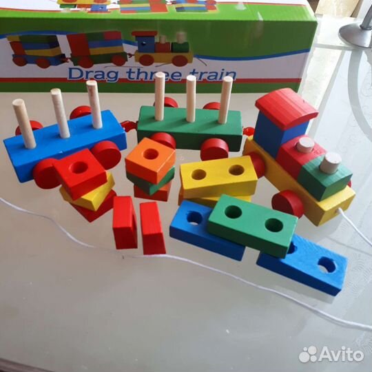 Паровоз деревянный