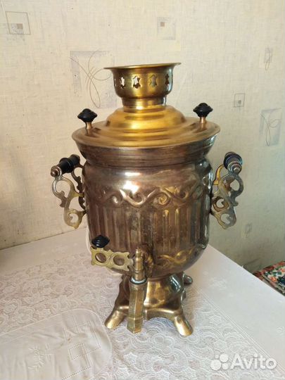 Самовар электрический латунь СССР