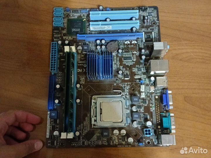 Материнская плата с процессором и озу