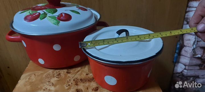 Кастрюли эмалированные
