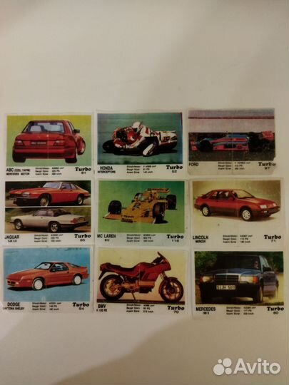 Вкладыши от жевачек