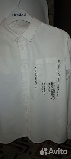 Рубашка белая, 146 р-р