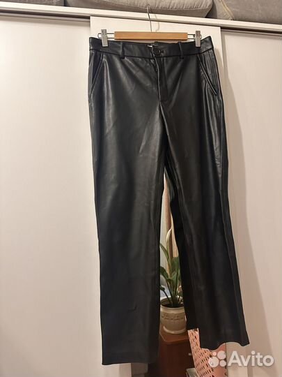 Брюки кожаные Mango, размер М