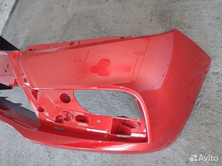Бампер передний лада веста цвет красный
