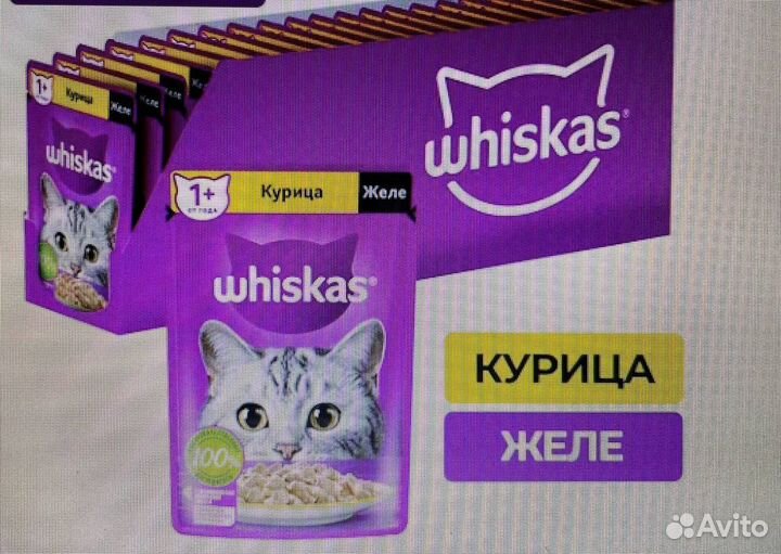 Корм для кошек вискас желе whiskas