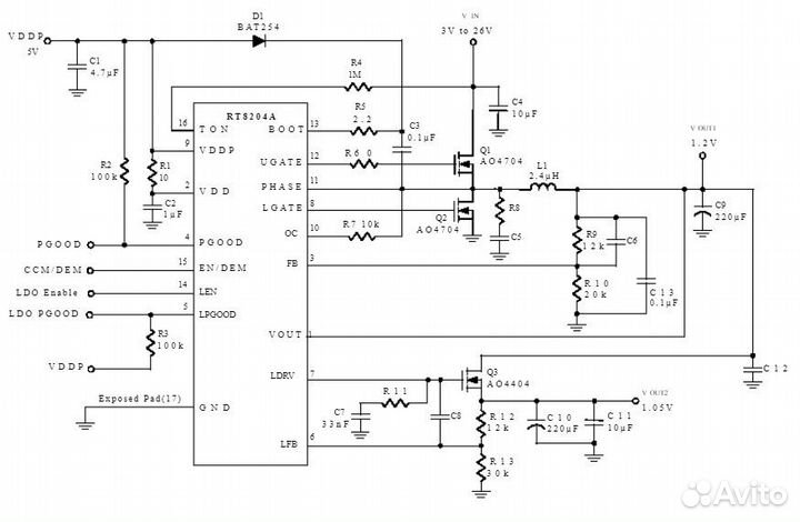 Микросхема RT8204agqw JL