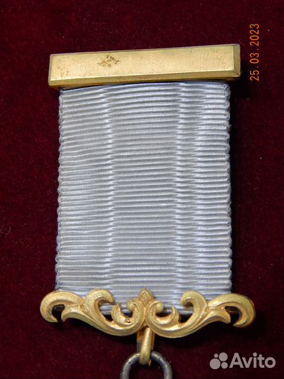 Серебрянная медаль масонов, Англия, 1915 год