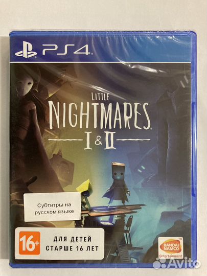 PS4 диск Little Nightmares часть 1+2,новый,в упак