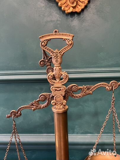 Весы Антикварные большие. Бронза