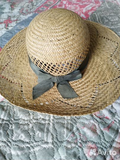 Шляпка летняя соломенная