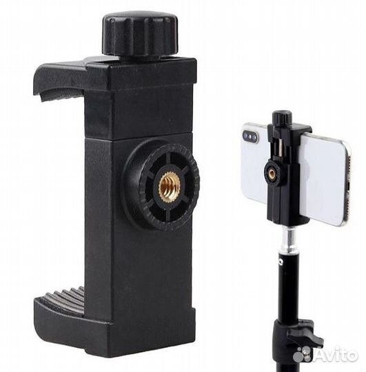 Крепление для телефона на штатив монопод