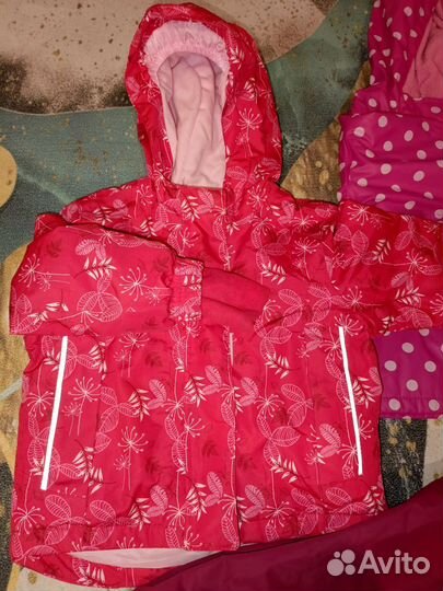 Дождевик 2шт и полукомбинезон 86-92