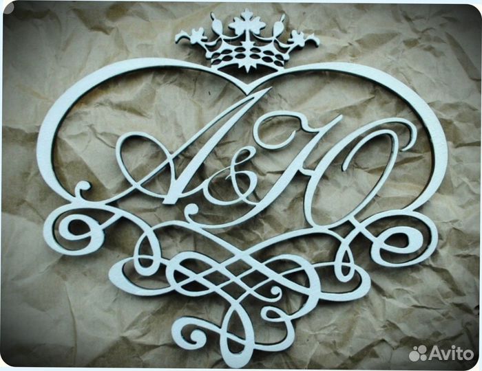 Монограмма на свадьбу (свадебный герб)