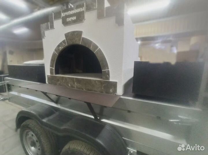 Русская печь.Кухня на колесах на автоприцепе.Новая