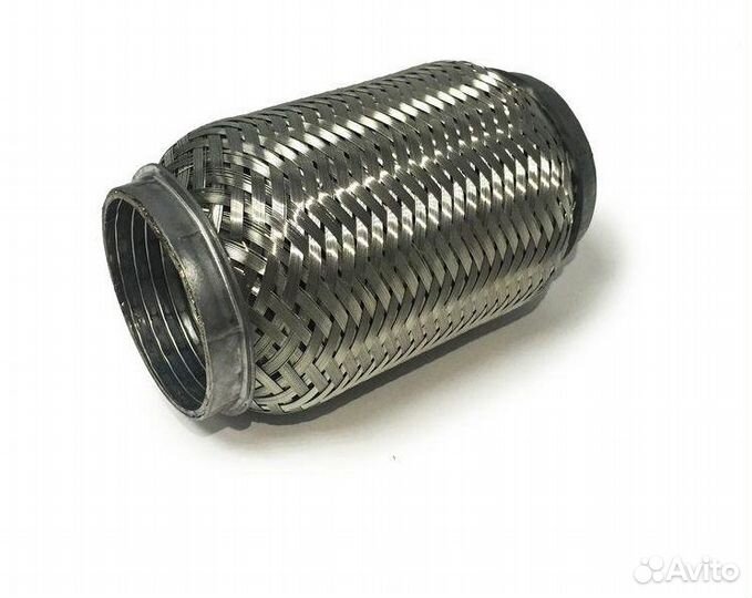 Гофра выпускная 76мм - длина 150мм interlock