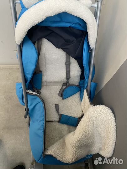 Санки коляска на колесах geburt