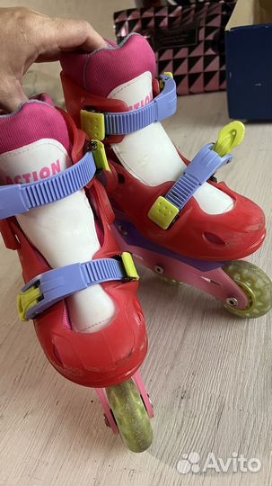 Роликовые коньки детские 26-29, ролики