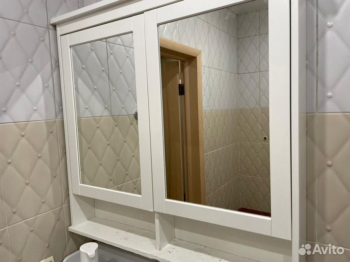 Шкаф с зеркалом в ванную IKEA