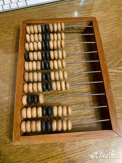 Счёты винтажные СССР деревянные ученические