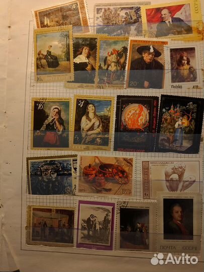 Почтовые марки мира 800+ штук