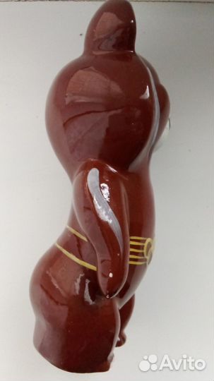 Фарфор Статуэтка СССР Мишка олимпиада лфз дулево