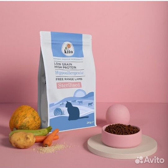 Сухой корм Kito для кошек и котят, 2 кг. Турция
