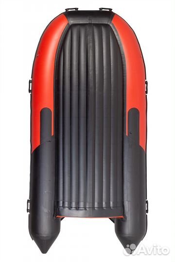 Надувная лодка gladiator E420S черный/красный