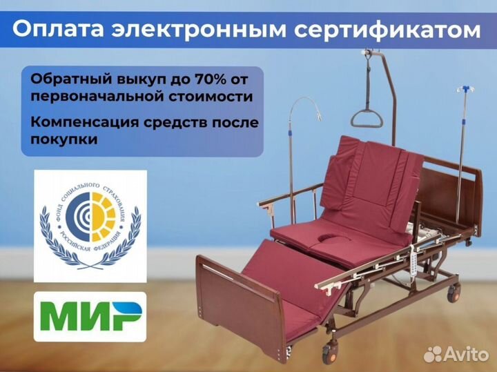 Кровать функциональная для ухода за больными