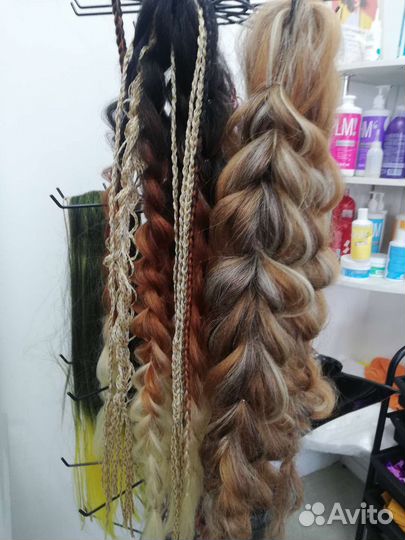 Афрокосы, афрохвосты, 3д косы